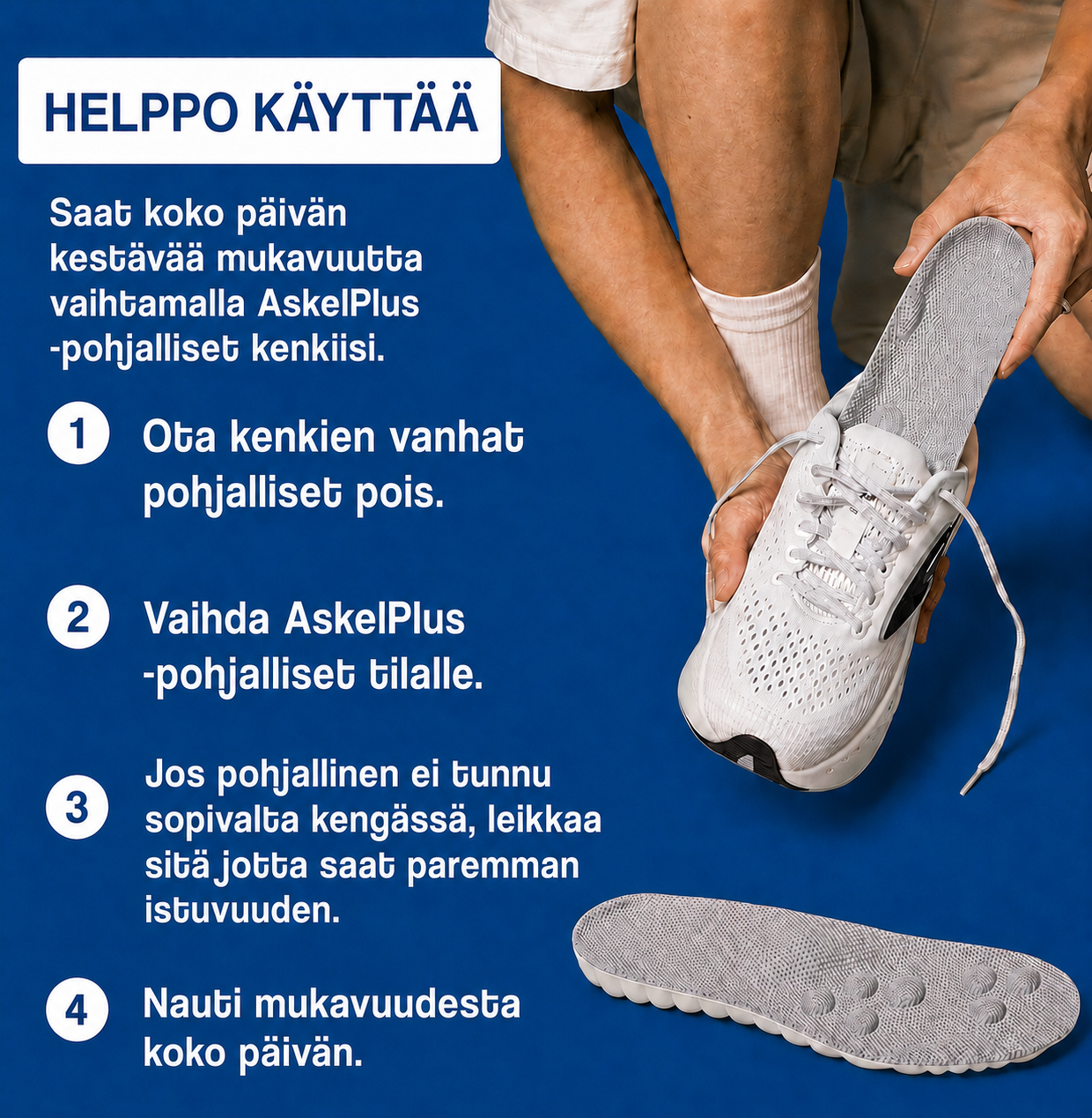 AskelPlus™ hierontapohjallinen