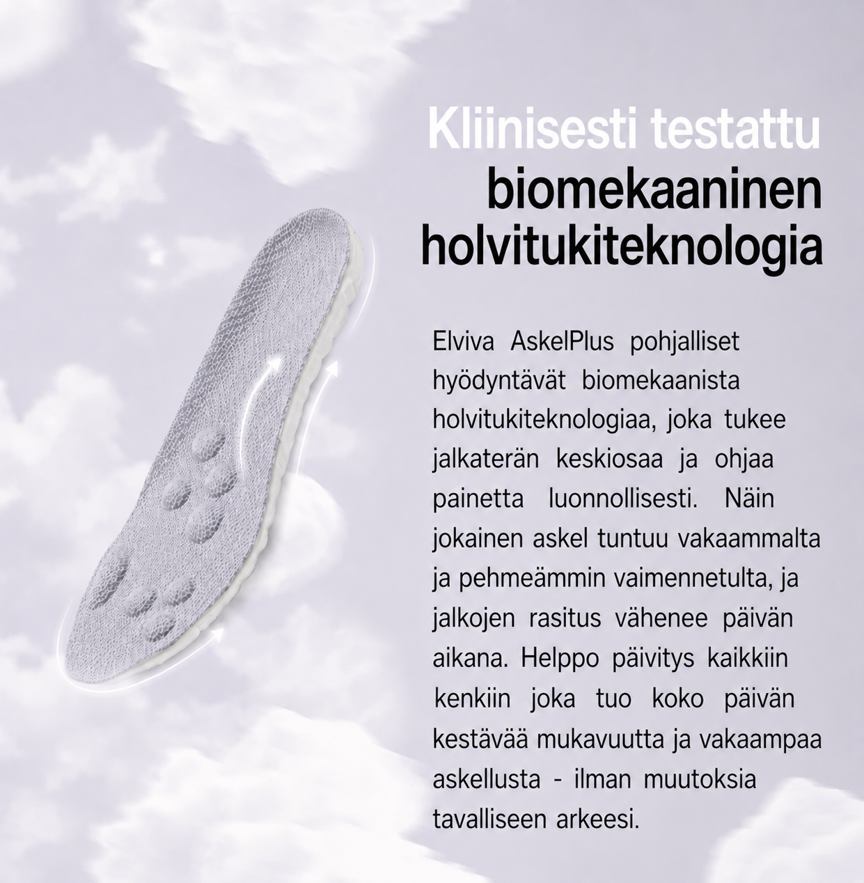 AskelPlus™ hierontapohjallinen
